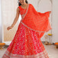 Embroidered Faux Georgette Lehenga Set for Wedding and Festive Occasions