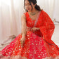 Embroidered Faux Georgette Lehenga Set for Wedding and Festive Occasions