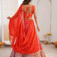 Embroidered Faux Georgette Lehenga Set for Wedding and Festive Occasions