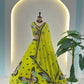 Embroidered Faux Georgette Lehenga Set