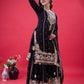 Embroidered Faux Georgette Palazzo Suit Set