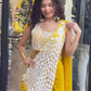 Embroidered Faux Georgette Ready to Wear Saree for Festive and Party Wear