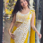 Embroidered Faux Georgette Ready to Wear Saree for Festive and Party Wear