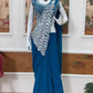 Embroidered Faux Georgette Ready to Wear Saree for Festive and Party Wear