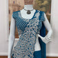 Embroidered Faux Georgette Ready to Wear Saree for Festive and Party Wear