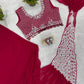 Embroidered Faux Georgette Ready to Wear Saree for Festive and Party Wear