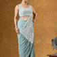 Embroidered Faux Georgette Ready to Wear Saree for Festive and Party Wear