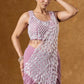 Embroidered Faux Georgette Ready to Wear Saree for Festive and Party Wear