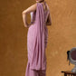 Embroidered Faux Georgette Ready to Wear Saree for Festive and Party Wear
