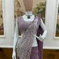 Embroidered Faux Georgette Ready to Wear Saree for Festive and Party Wear