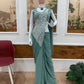 Embroidered Faux Georgette Ready to Wear Saree for Festive and Party Wear
