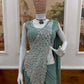 Embroidered Faux Georgette Ready to Wear Saree for Festive and Party Wear