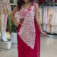 Embroidered Faux Georgette Ready to Wear Saree for Festive and Party Wear
