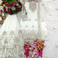 Embroidered Faux Georgette Sharara Set