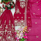 Embroidered Faux Georgette Sharara Set