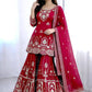 Embroidered Faux Georgette Sharara Set