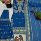 Embroidered Faux Georgette Sharara Set