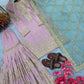 Embroidered Faux Georgette Sharara Set with Butterfly Net Dupatta