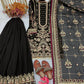 Embroidered Faux Georgette Sharara Set with Dupatta
