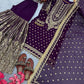 Embroidered Faux Georgette Sharara Set with Dupatta