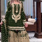 Embroidered Faux Georgette Sharara Set with Dupatta