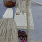 Embroidered Faux Georgette Sharara Set with Dupatta