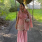Embroidered Faux Georgette Sharara Set with Dupatta