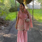 Embroidered Faux Georgette Sharara Set with Dupatta