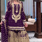 Embroidered Faux Georgette Sharara Set with Dupatta