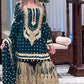 Embroidered Faux Georgette Sharara Set with Dupatta