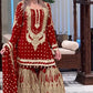 Embroidered Faux Georgette Sharara Set with Dupatta