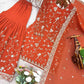 Embroidered Faux Georgette Sharara Set with Dupatta
