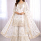 Embroidered Faux Georgette Sharara Set
