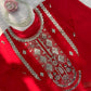 Embroidered Faux Georgette Sharara Suit Set