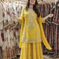 Embroidered Faux Georgette Sharara Suit Set