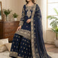 Embroidered Faux Georgette Sharara Suit Set