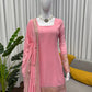 Embroidered Faux Georgette Sharara Suit Set with Dupatta