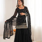 Embroidered Faux Georgette Sharara Suit Set with Dupatta