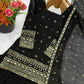 Embroidered Faux Georgette Sharara Suit Set with Dupatta