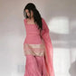Embroidered Faux Georgette Sharara Suit Set with Dupatta