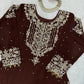 Embroidered Faux Georgette Suit Set with Dupatta