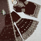 Embroidered Faux Georgette Suit Set with Dupatta