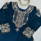 Embroidered Faux Georgette Suit Set with Dupatta