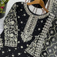 Embroidered Faux Georgette Suit Set with Dupatta