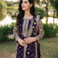 Embroidered Faux Georgette Suit Set with Dupatta