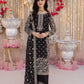 Embroidered Faux Georgette Suit Set with Dupatta