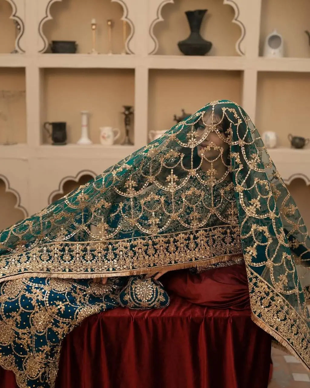 Embroidered Faux Georgette Suit Set with Dupatta