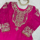 Embroidered Faux Georgette Suit Set with Dupatta