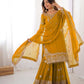 Embroidered Faux Georgette Suit Set with Dupatta
