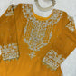 Embroidered Faux Georgette Suit Set with Dupatta